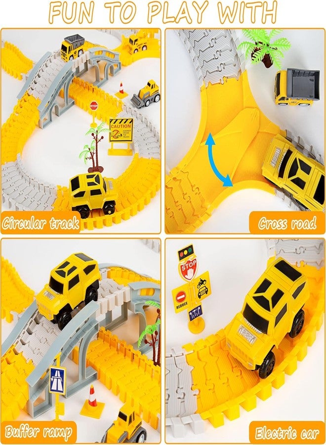 Amitasha Car Race Track Toy for Kids Flexible Adventure Ramp Tracks Playset Birthday Gift for 3 4 5 6 Year Old Boys Girls - Image 2